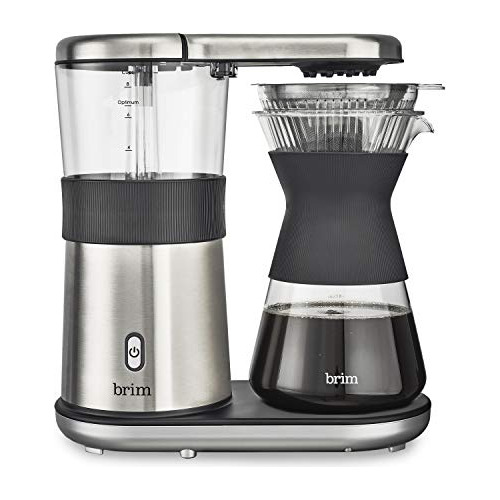 Brim Pour Over Cafetera, Acero Inoxidable