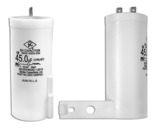 Capacitor De 45 Mf 250 Vac Para Lavadoras Ge 227c2708p001