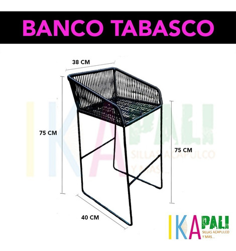 Imagen 3 de 6 de Banco Acapulco Tabasco Ikapali (set 2 Pzs)