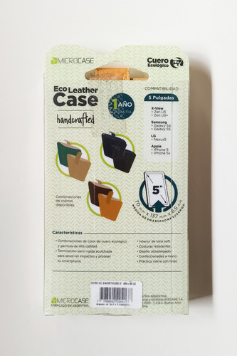 Funda Microcase Tipo Sobre Ecocuero Para Celulares Outlet