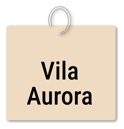 Chaveiro Vila Aurora Mdf Souvenir C/ Argola