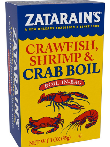 Zatarains Crawfish Shirmp & Crab Boil 85grs. Importado 2pack
