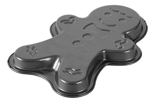 Molde Para Hornear Mono Jengibre Navideño Wilton 2105-4384 Color Gris