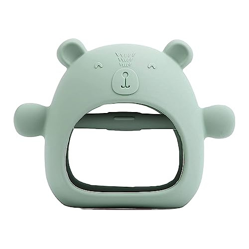 Silicone Teething Baby Bear, Easy To Grip Teether, Self...