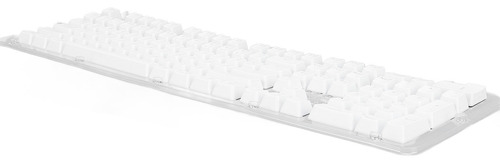 Teclado Alemán Translúcido Blanco Blanco Blanco Con 108 Tecl