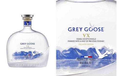 Imagen 6 de 9 de Grey Goose Vx Vodka Excepcional Con Cognac 1000ml En Estuche