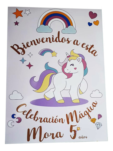 Party Box Candy Bar Cumples Unicornio Kits Impresos Para 24