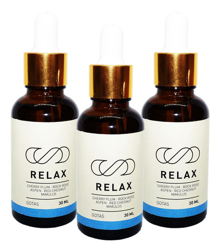 3 X Flores D Bach Tto Natural Relax  Relajate 30ml 