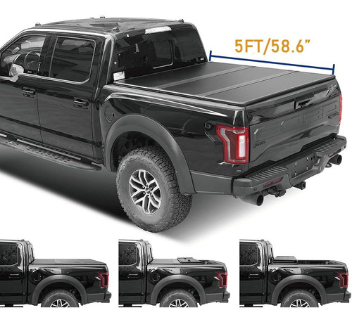 Lyon Estuche 5ft 58.6inch Hard Tri-fold Truck Bed For 3