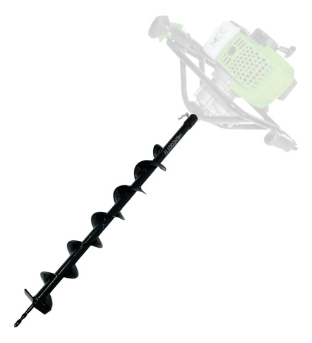 Broca Perfurador De Solo Faca Ferro Espiral Simples 80x800mm
