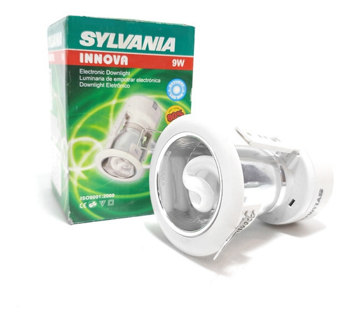 Luminária Spot Embutir Downlight 9w 6500k 220v Sylvania Cor Branco