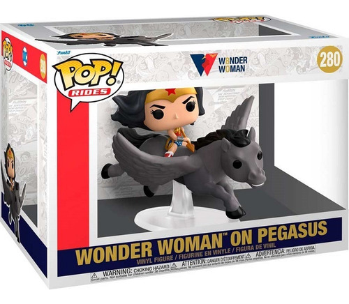 Imagen 2 de 2 de Funko Pop Rides Wonder Woman On Pegasus (280) Wonder Woman