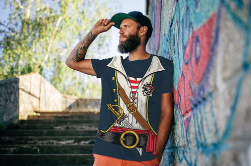 Kyku Camisetas Piratas Para Hombres Camisetas Divertidas Con