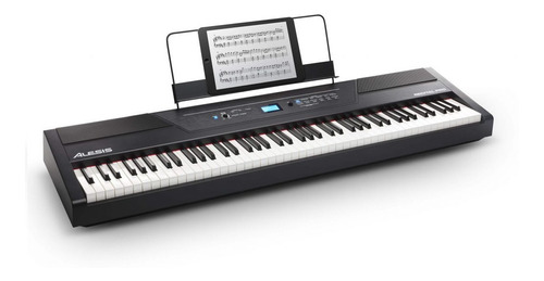 Imagem 1 de 8 de Piano Digital Alesis 88 Teclas Semi-pesadas Recital Pro