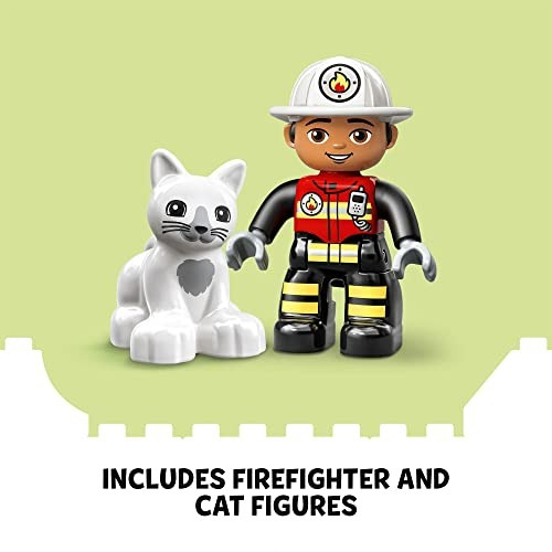 Juego De Juguetes De Construcción Lego Duplo Town Fire Truck