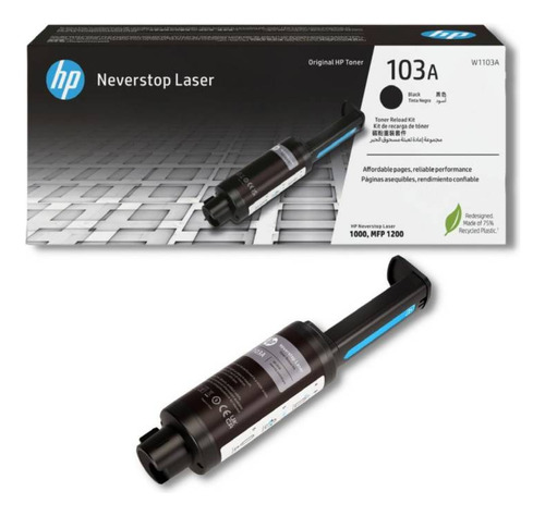 Kit De Recarga De Tóner Hp Neverstop Laser 103a Negro