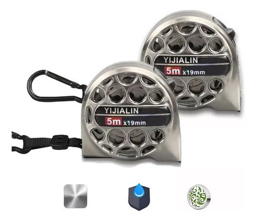 Cinta Anticorrosiva Acero Inoxidable Retráctil Métrica 5m 2x