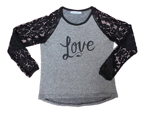 Remera Nena Morandina Love Winter Encaje Nina Rabolini