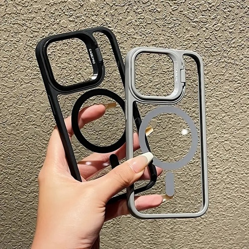 Funda Para iPhone Magsafe Uso Rudo Con Mica Lentes Cámara