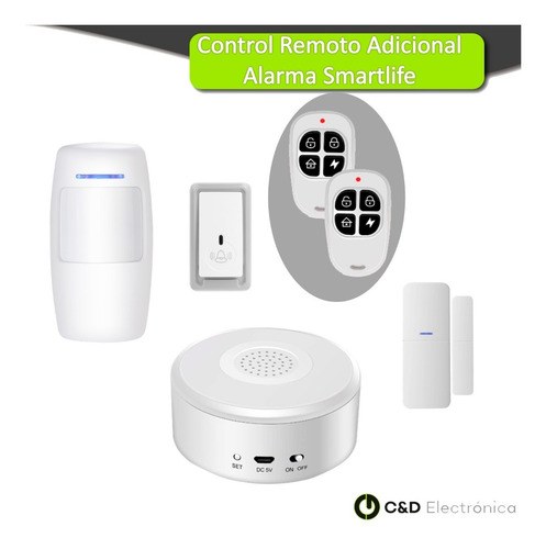 Control Remoto Adicional - Kit De Alarma Smartlife