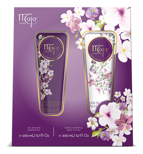 Kit Maja Plum Blossom Gel De Baño 200ml+crema Corporal 200ml
