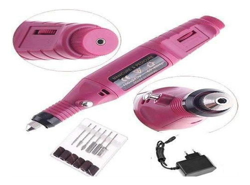 Mini Lixa De Unha Elétrica Profissional Manicure Pedicure