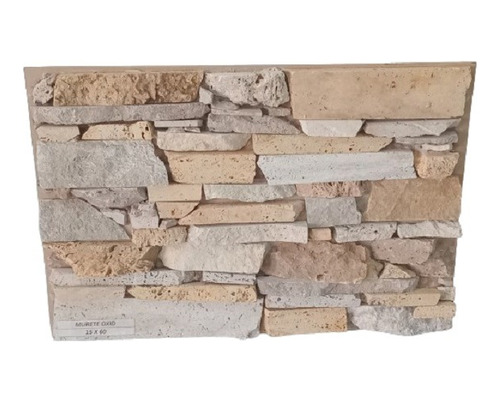 Piedra Natural Murete Travertino Oxido Placa 15x60 X M2