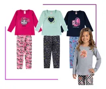 Comprar Kit 6 Peças Menina Meia Estação Inverno 3 Blusas + 3 Calças 