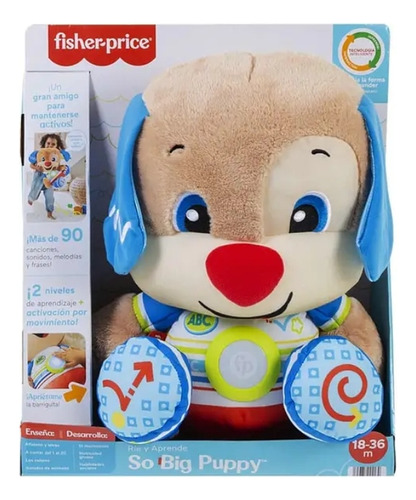 Fisher Price Perrito Aprende Conmigo Xl Ríe 40 Cm