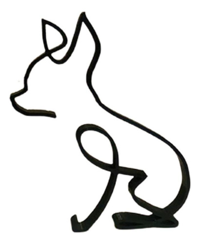 Escultura De Arte Minimalista Para Perros, Línea Abstracta M