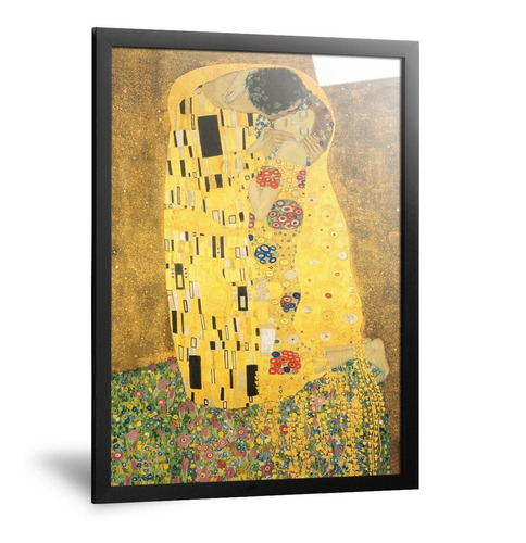 Cuadro Klimt El Beso Láminas Poster Arte Para Imprimir 35x50