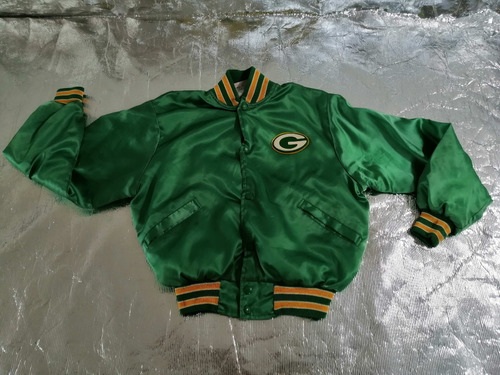 Bomber Green Bay Packers Talla M 10-12 Niñ@ Vintage Nfl Empa