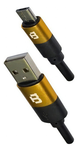 Blackpcs Tipo-v8 Cable De Datos Usb Plastico Negro