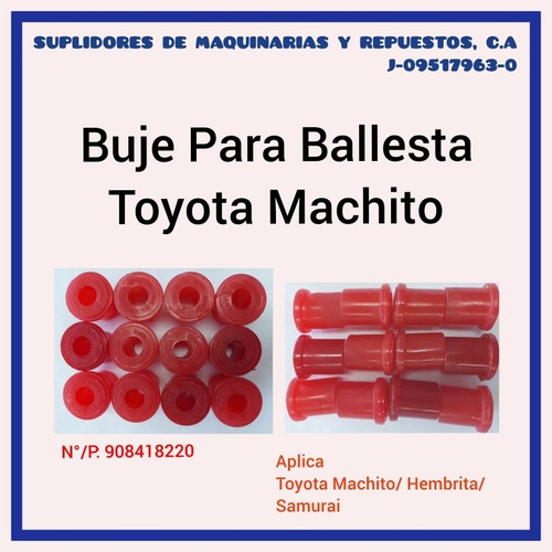 Buje Para Ballesta De Toyota Machito/ Samurai 