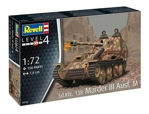 Sd.kfz. 138  Marder Iii  Ausf 1:72 Revell 03316 Milouhobbies