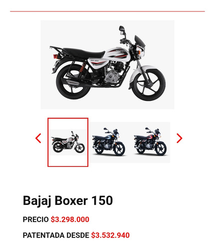 Bajaj Boxer 150 Caja 5ta 2023 311 Km Impecable!