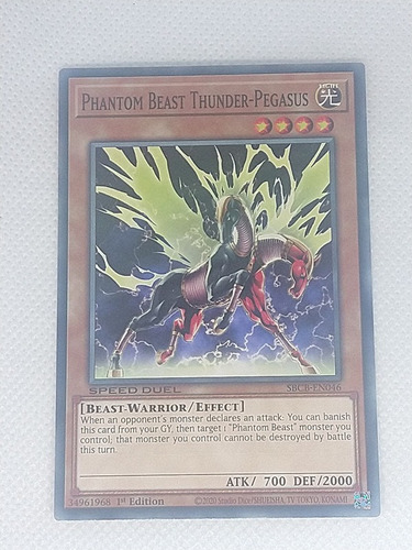 Phantom Beast Thunder-pegasus Comun Yugioh