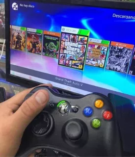 Consola Xbox 360 Slim Rgh + Disco Duro 250gb Lleno De Juegos