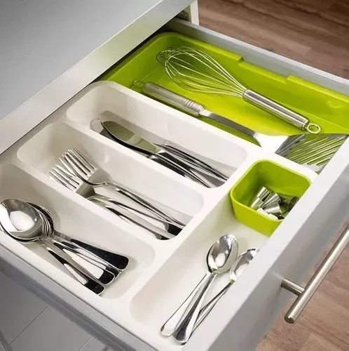 Cubiertero Para Cajón Cocina Organizador Extensible Cubierto