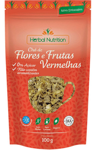 Chá De Flores E Frutas Vermelhas - Herbal Nutrition - 100g