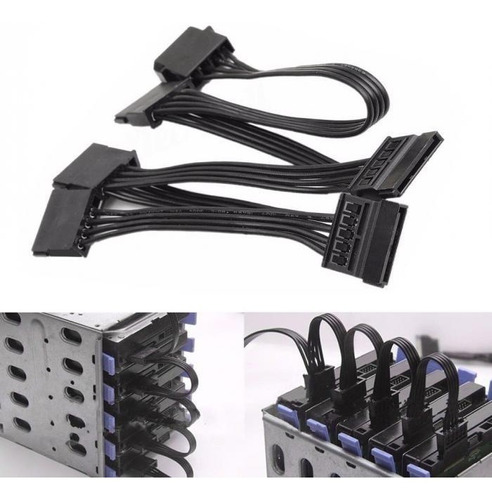 Cable Para Disco Duro Sata, Ide Molex A 5 Puertos Sata