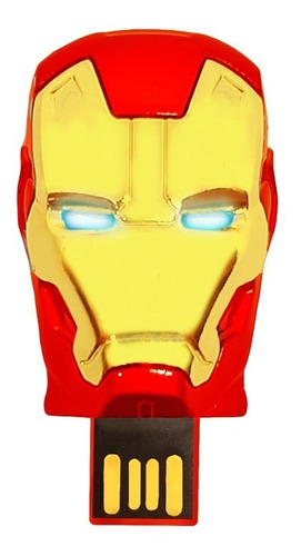 Pendrive 16gb Ironman Face Avengers Marvel Original