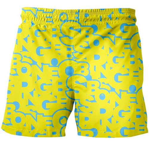 Quiubolee! Traje De Baño Caballero Bob Esponja Sponge Amarillo Bob Esponja M