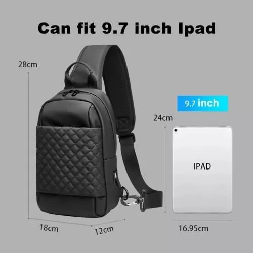 Mochila Bandolera Para Hombre De Pecho, Bolso