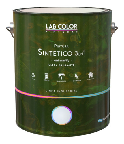 Esmalte Sintético Con Antioxido Blanco Brillante 1 Litros