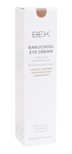 Imagen 3 de 7 de Bek Bakuchiol Contorno De Ojos Multifuncion X 17 Gr Momento De Aplicación Día/noche Tipo De Piel Todo Tipo De Piel