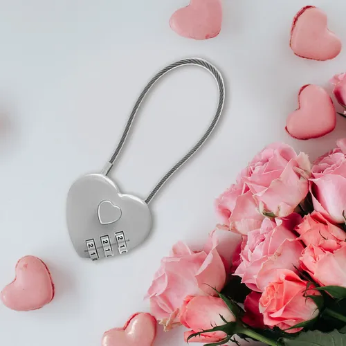Candado De Corazón Con Cerradura De Amor, Candado Pequeño