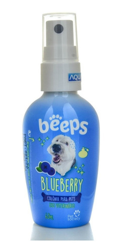 Pet Society Beeps Colônia Para Pets 60ml Blueberry