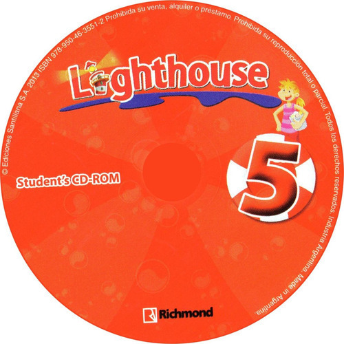 Lighthouse 5 - Student's Book + Cd-rom, De Newton, Robin. Editorial Santillana, Tapa Blanda En Inglés Internacional, 2014