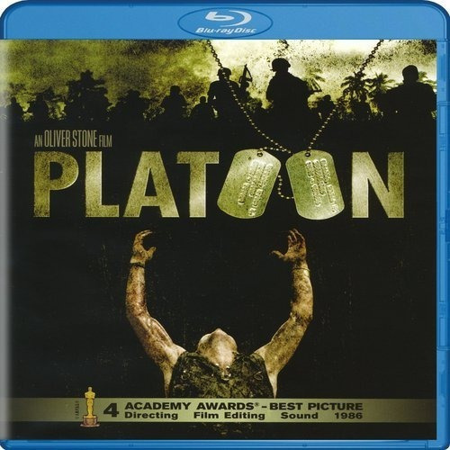 Peloton Platoon 1986 Charlie Sheen Pelicula Blu-ray